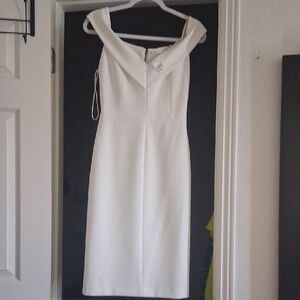 Alice + Olivia Strapless White Dress